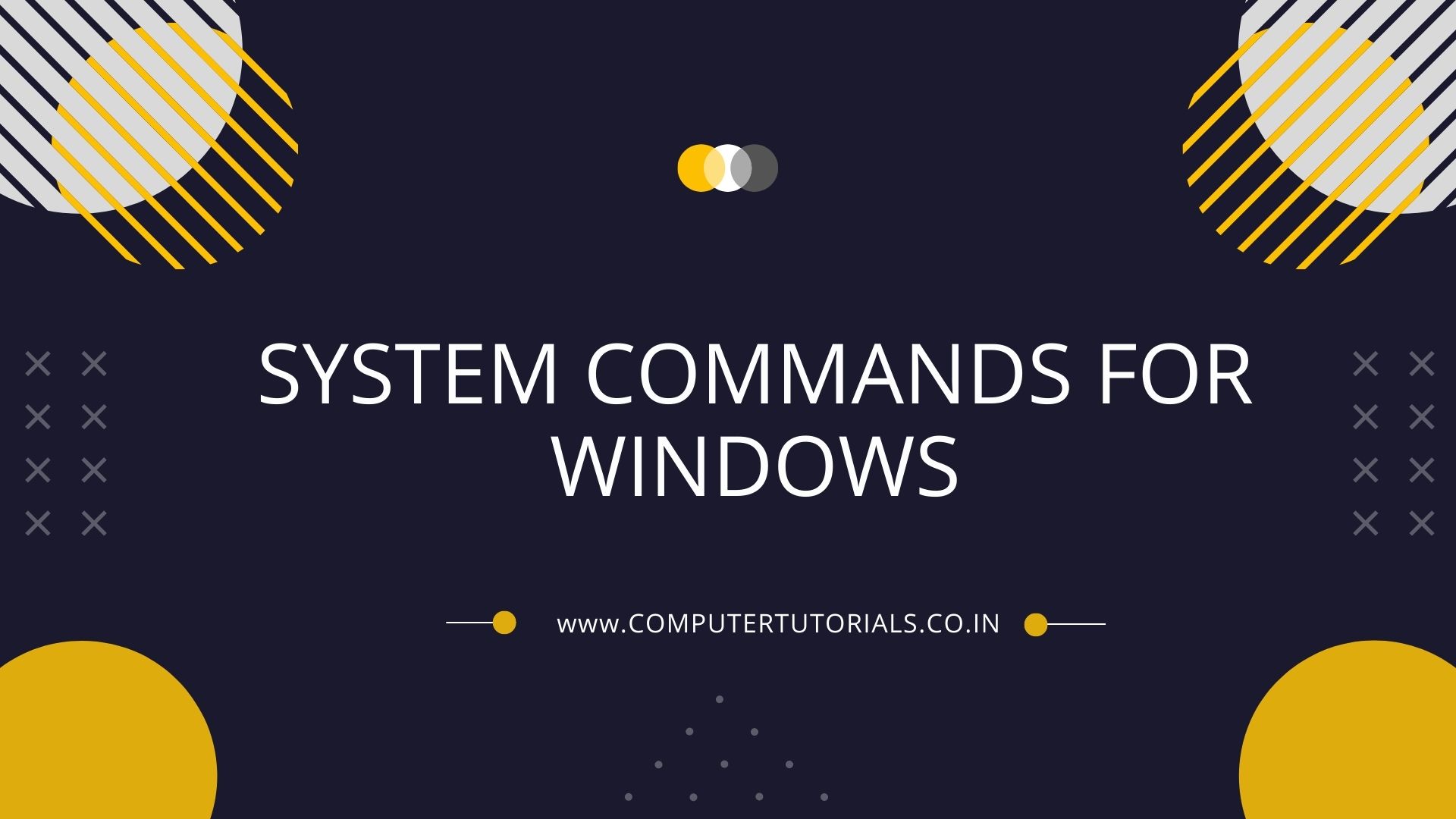 System Commands For Windows