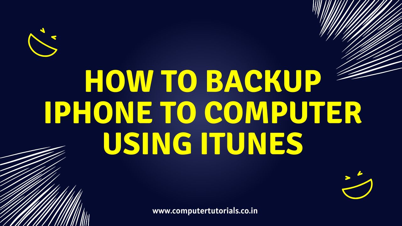 How to Backup iPhone to Computer Using iTunes